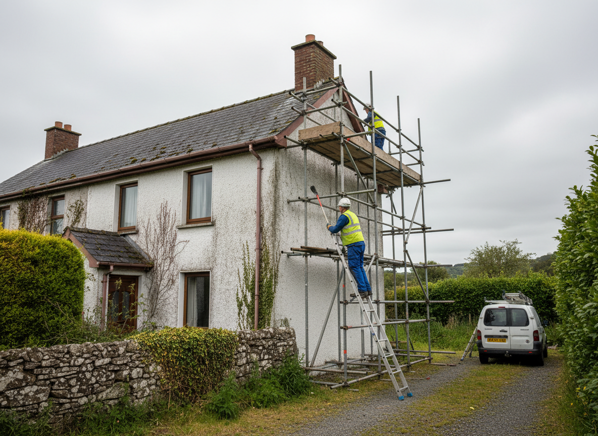 exterior property services work by PJ Services in Galway, Connacht